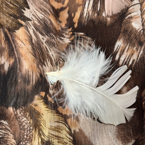 Elegant Feathered A-Line Skirt size 2x-3x - Picture 6 of 12